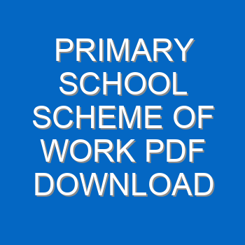 Grade 1 Term 1  Integrated Science Scheme of Work