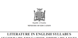 Forms 1 – 4 English Syllabus Secondary Education Ordinary Level (Zambia)
